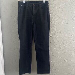 Talbots Black Straight Leg Jeans Classic Style